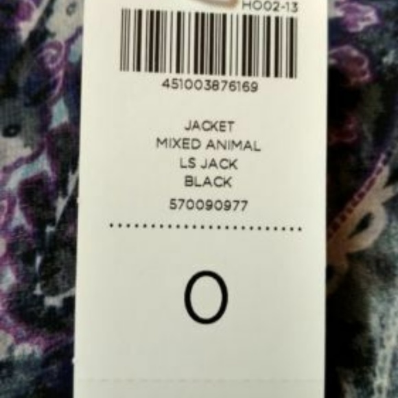 SOLD Chico's  NEW Jacket Mixed Animal Ponte Jacket 0 - Picture 5 of 7
